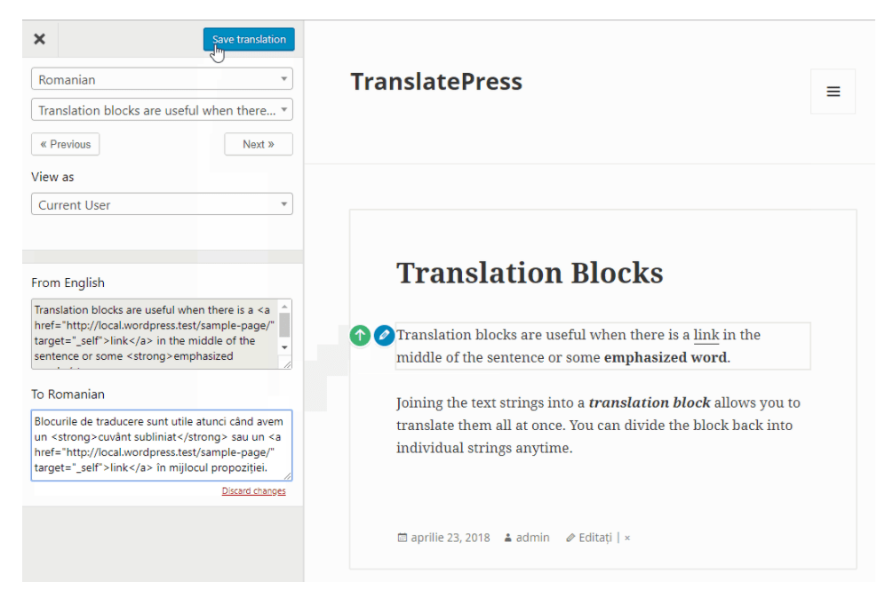 Translatepress - Wordpress Translation Plugin